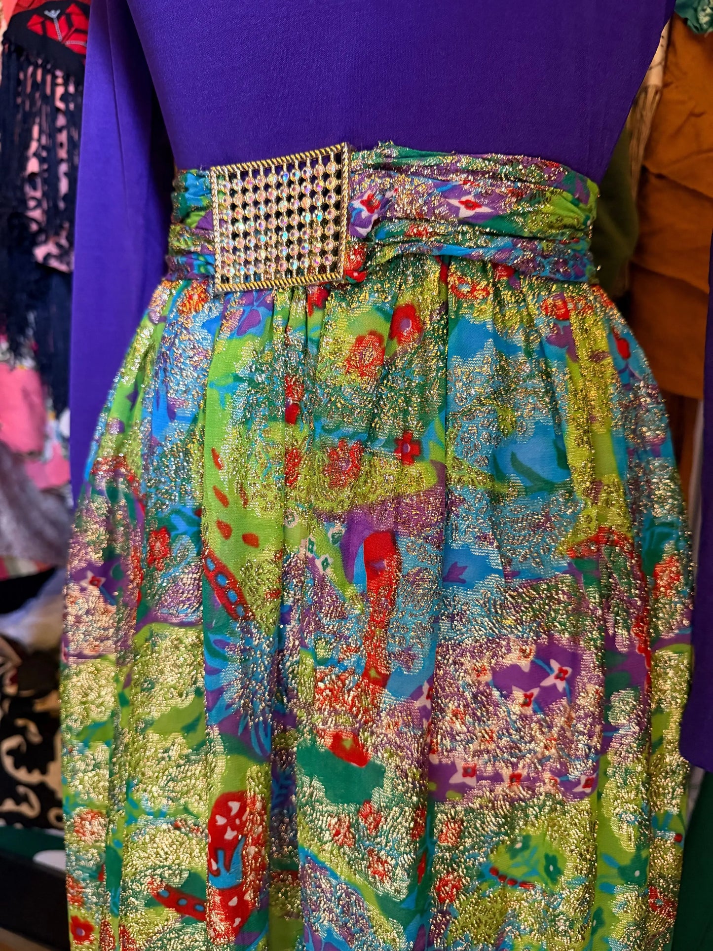 70s full length dress
