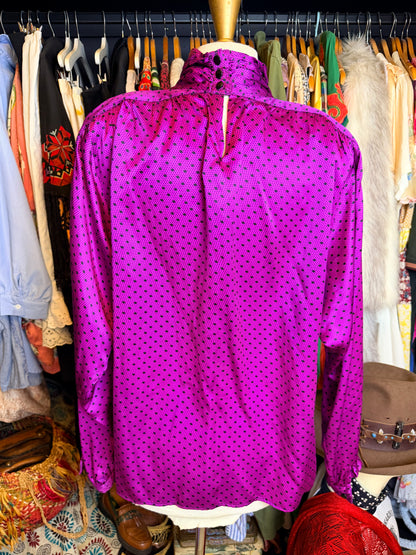 Magenta vintage blouse