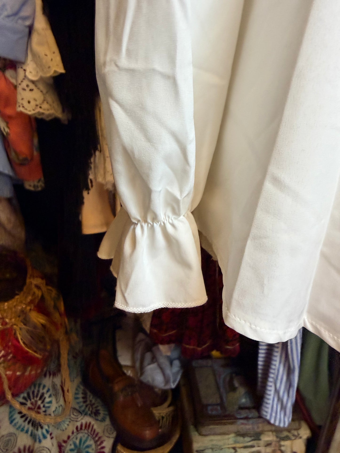 Frill neck blouse