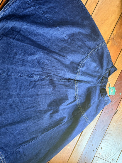 High waist denim skirt