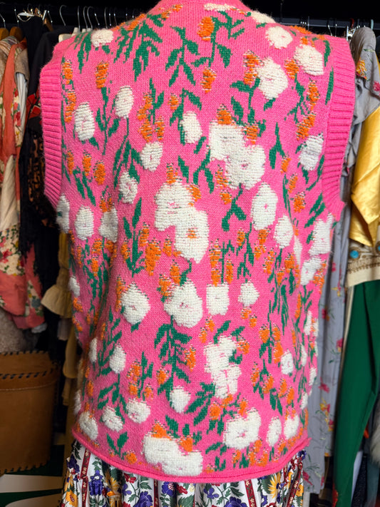 Pink Knit Vest