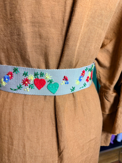 Embroidered belt