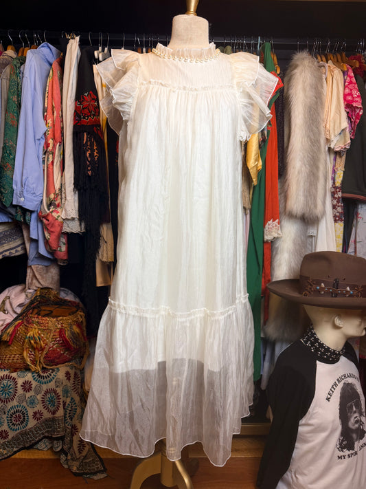 Ivory overlay dress