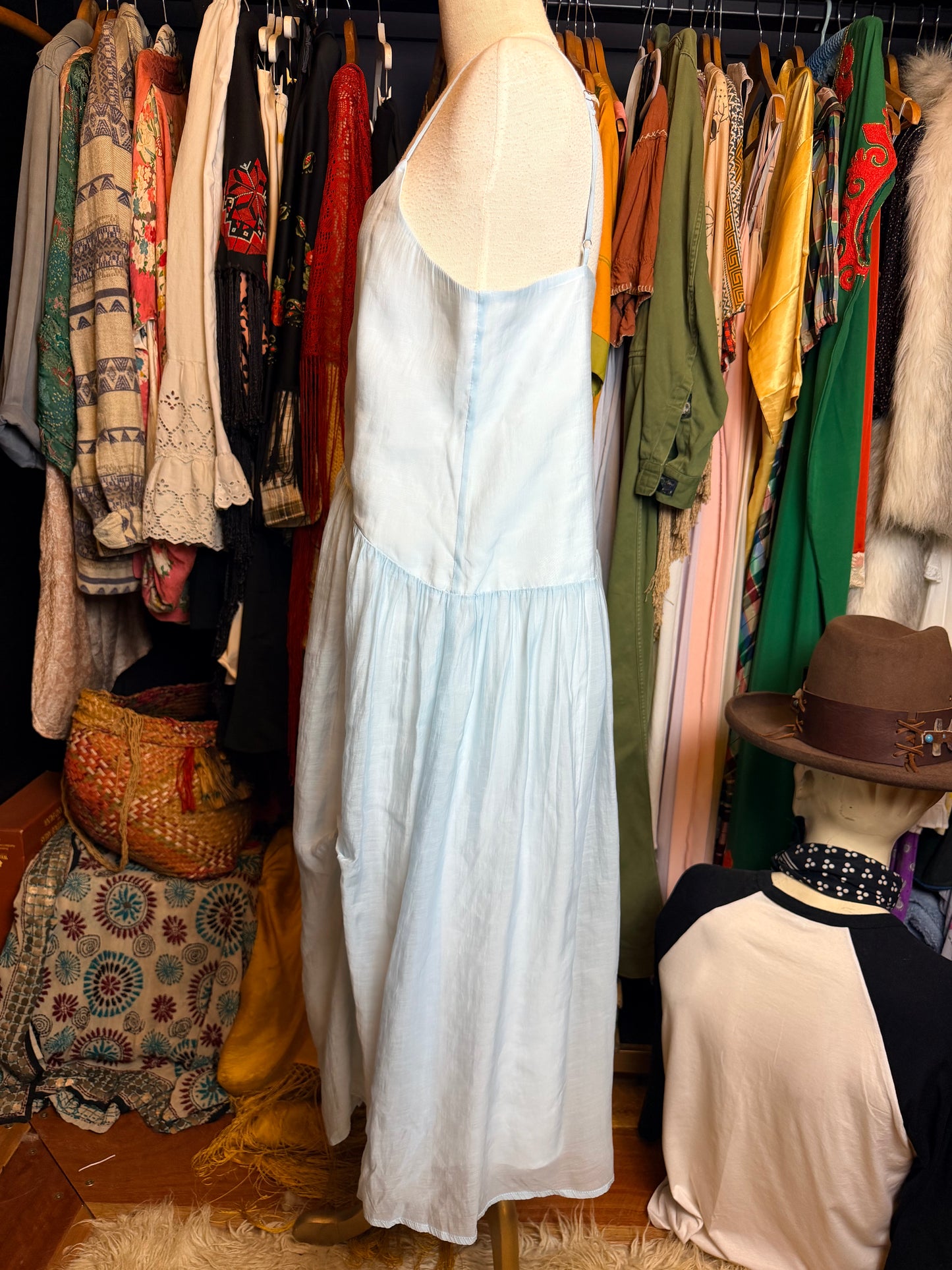 Light blue maxi dress