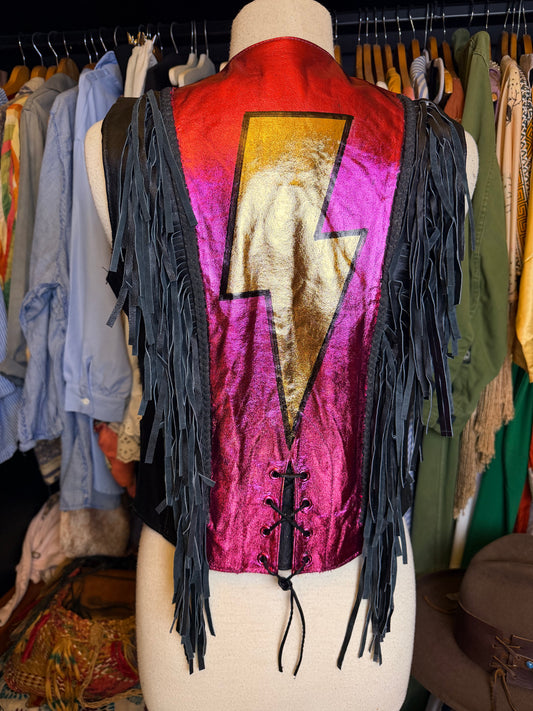 Vintage leather vest