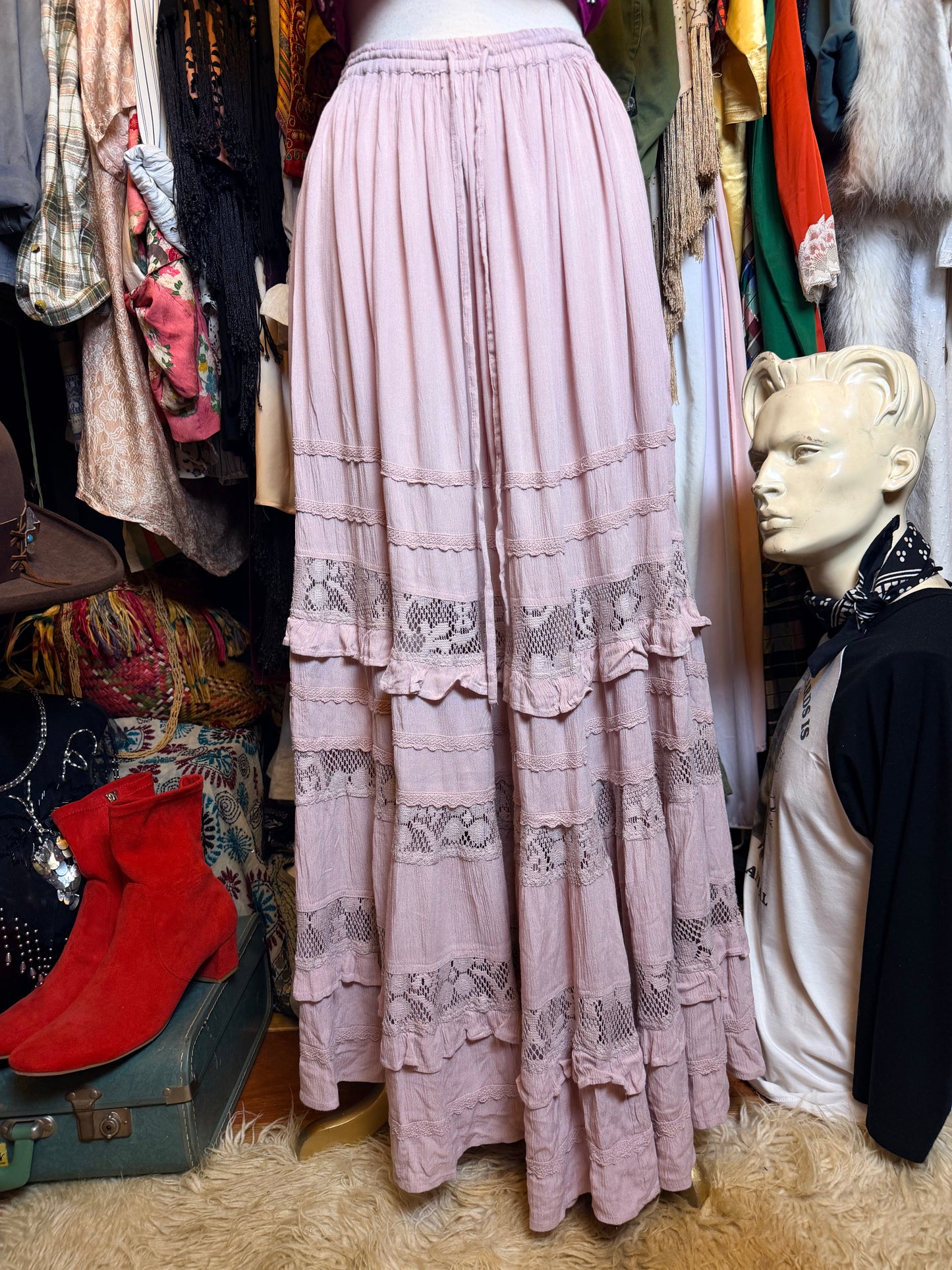 Tree of life maxi skirt