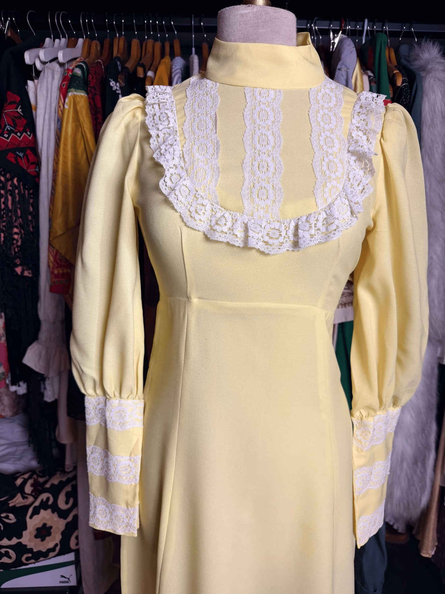 70s Yellow Dress