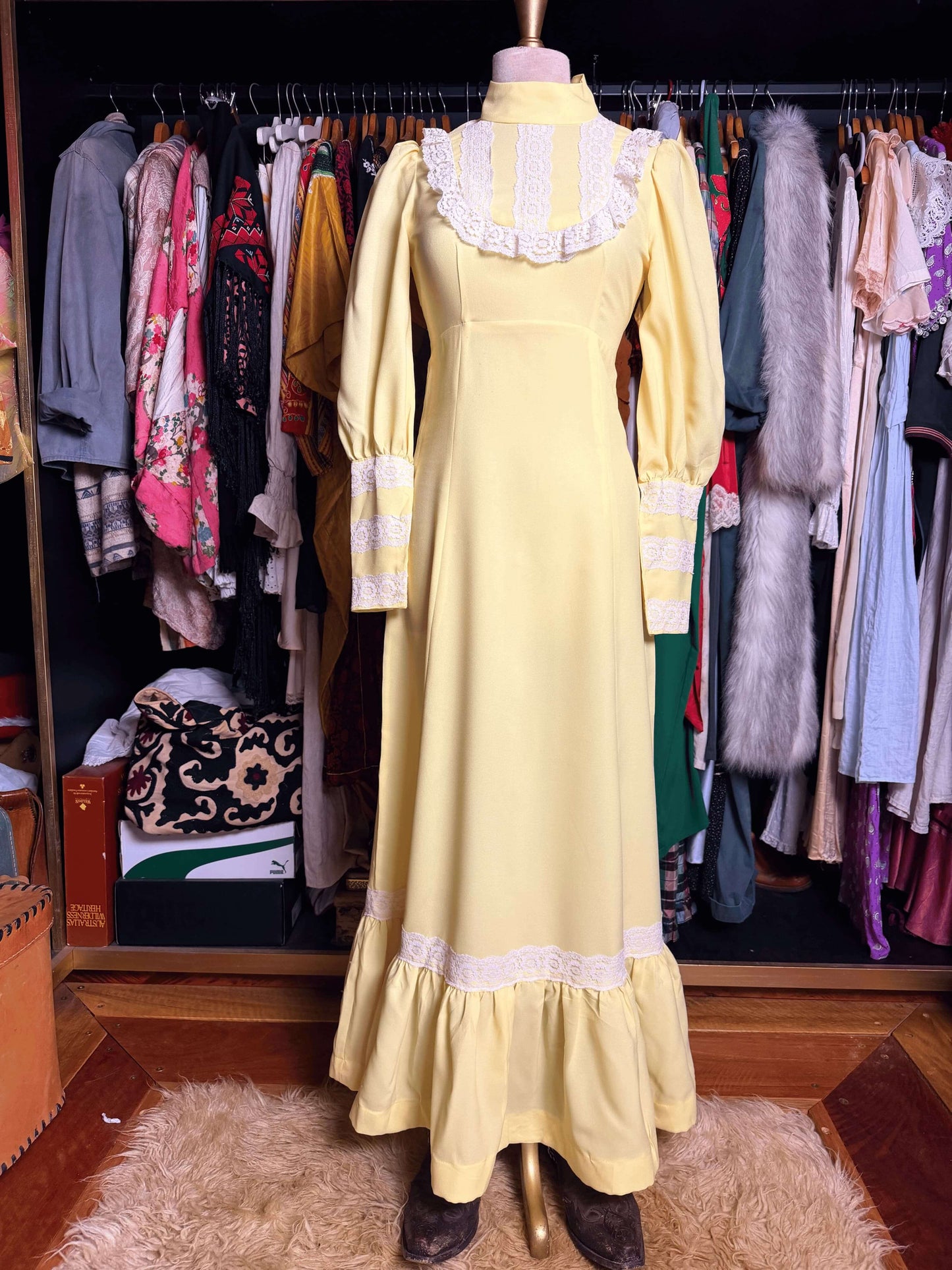 70s Yellow Dress