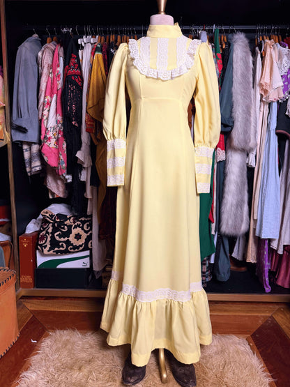 70s Yellow Dress
