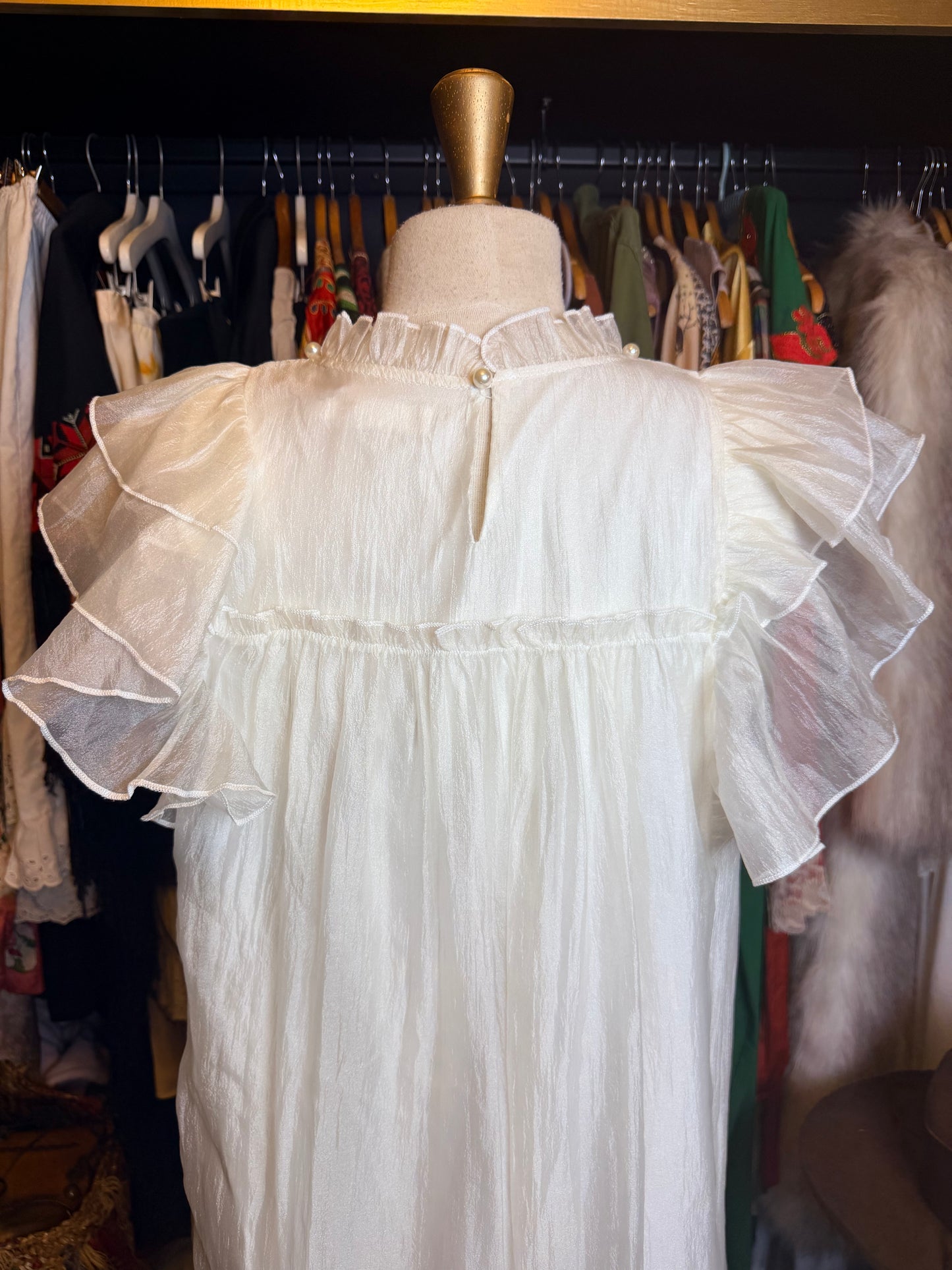 Ivory overlay dress