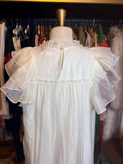 Ivory overlay dress