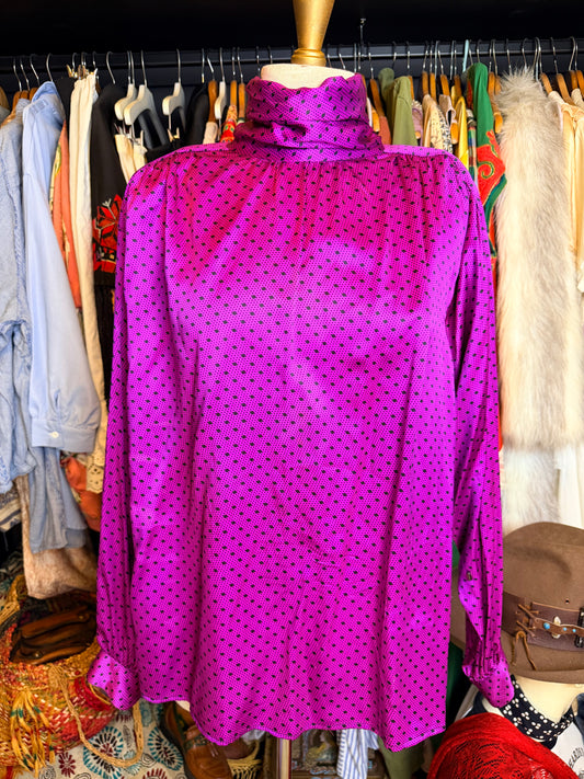 Magenta vintage blouse