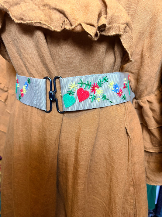 Embroidered belt