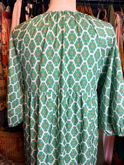 Green maxi dress