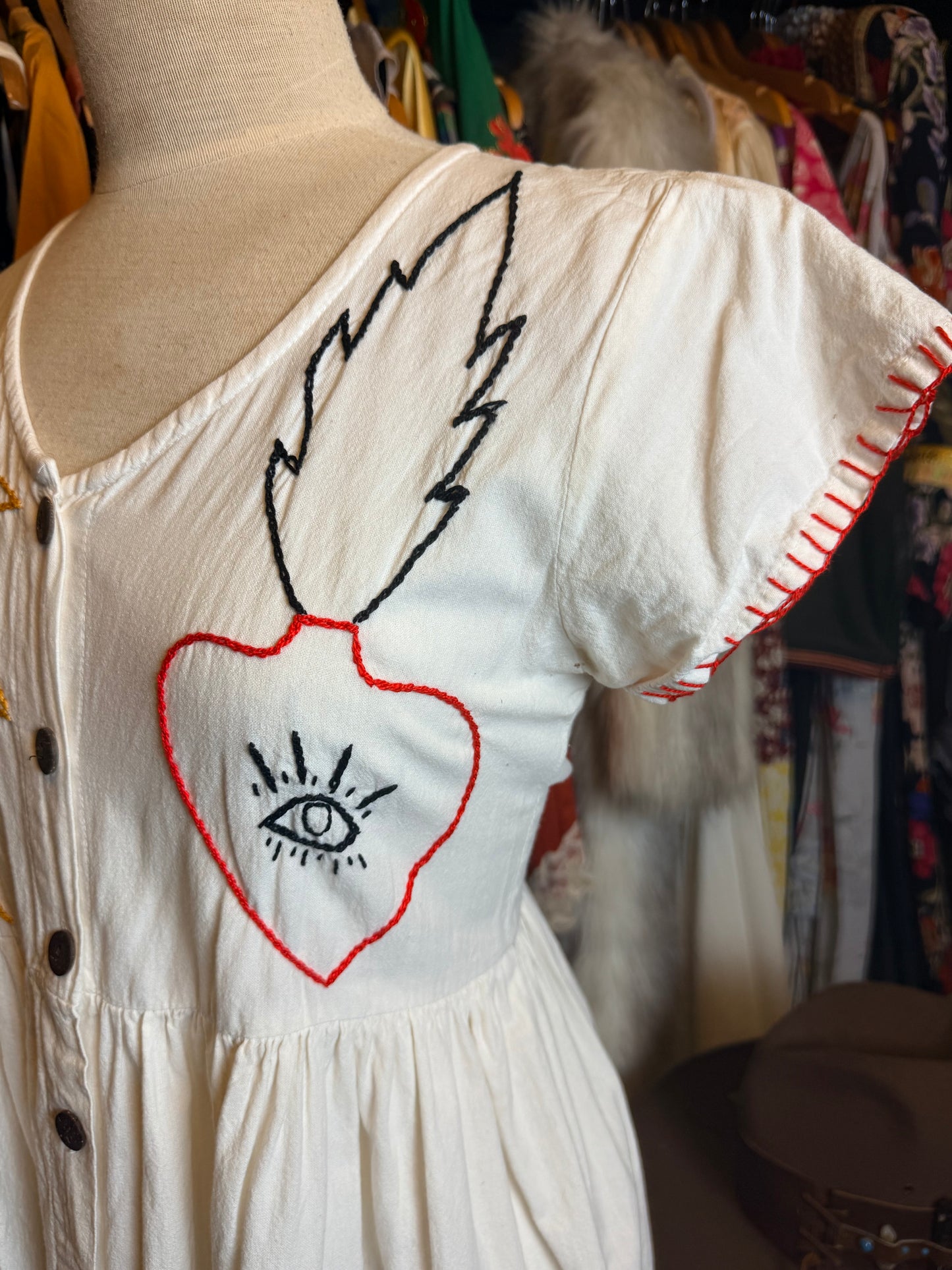 Embroidered dress