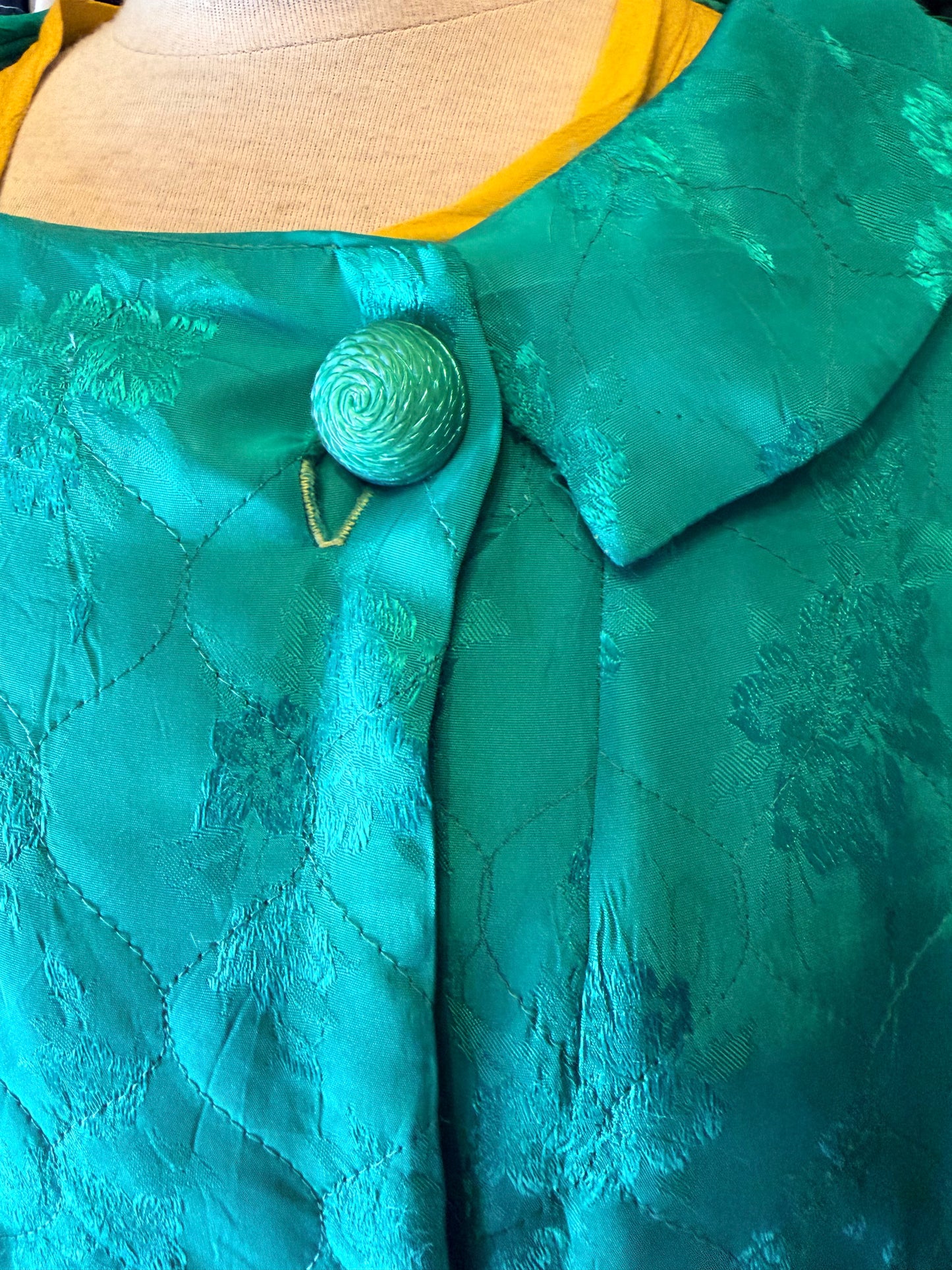 Emerald green gown