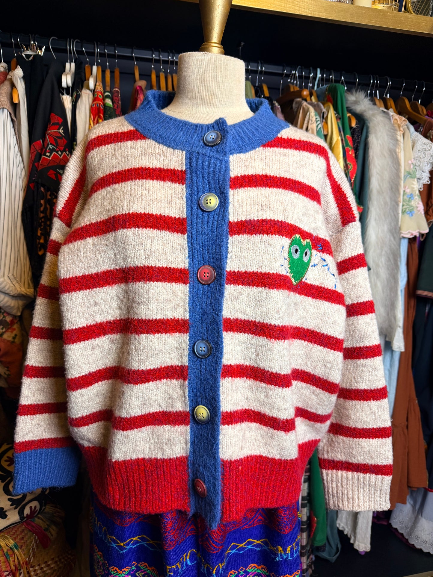 Striped cardigan