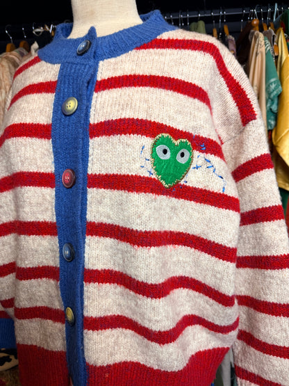 Striped cardigan