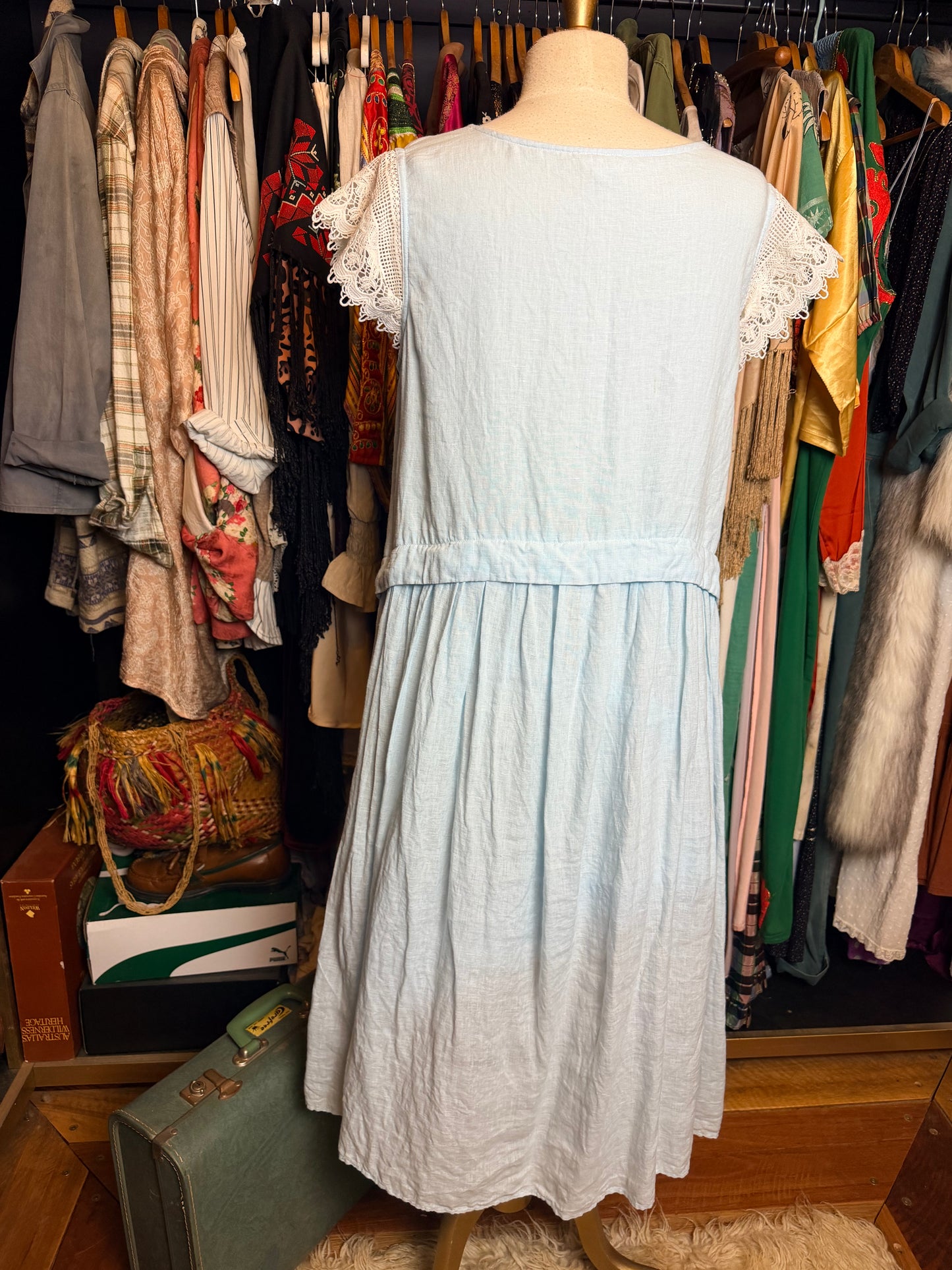 Baby blue dress