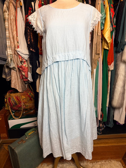 Baby blue dress
