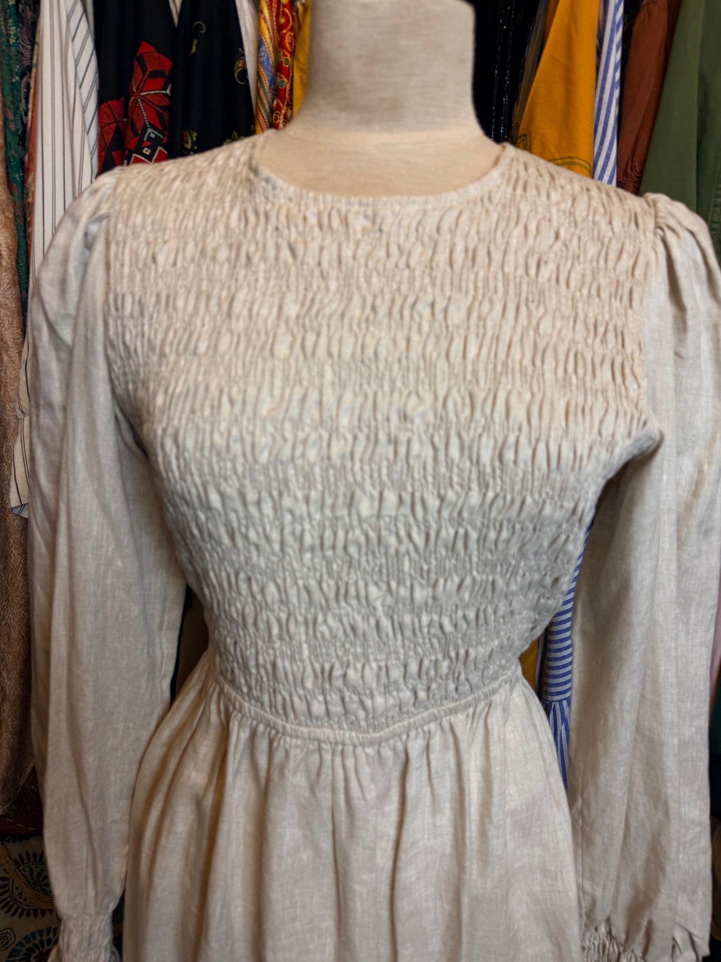 Linen maxi dress
