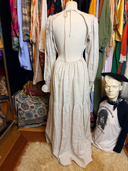 Linen maxi dress