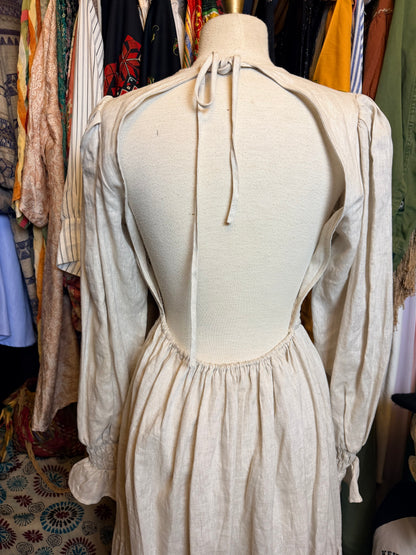 Linen maxi dress