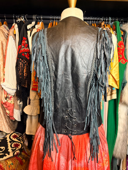 Leather vest