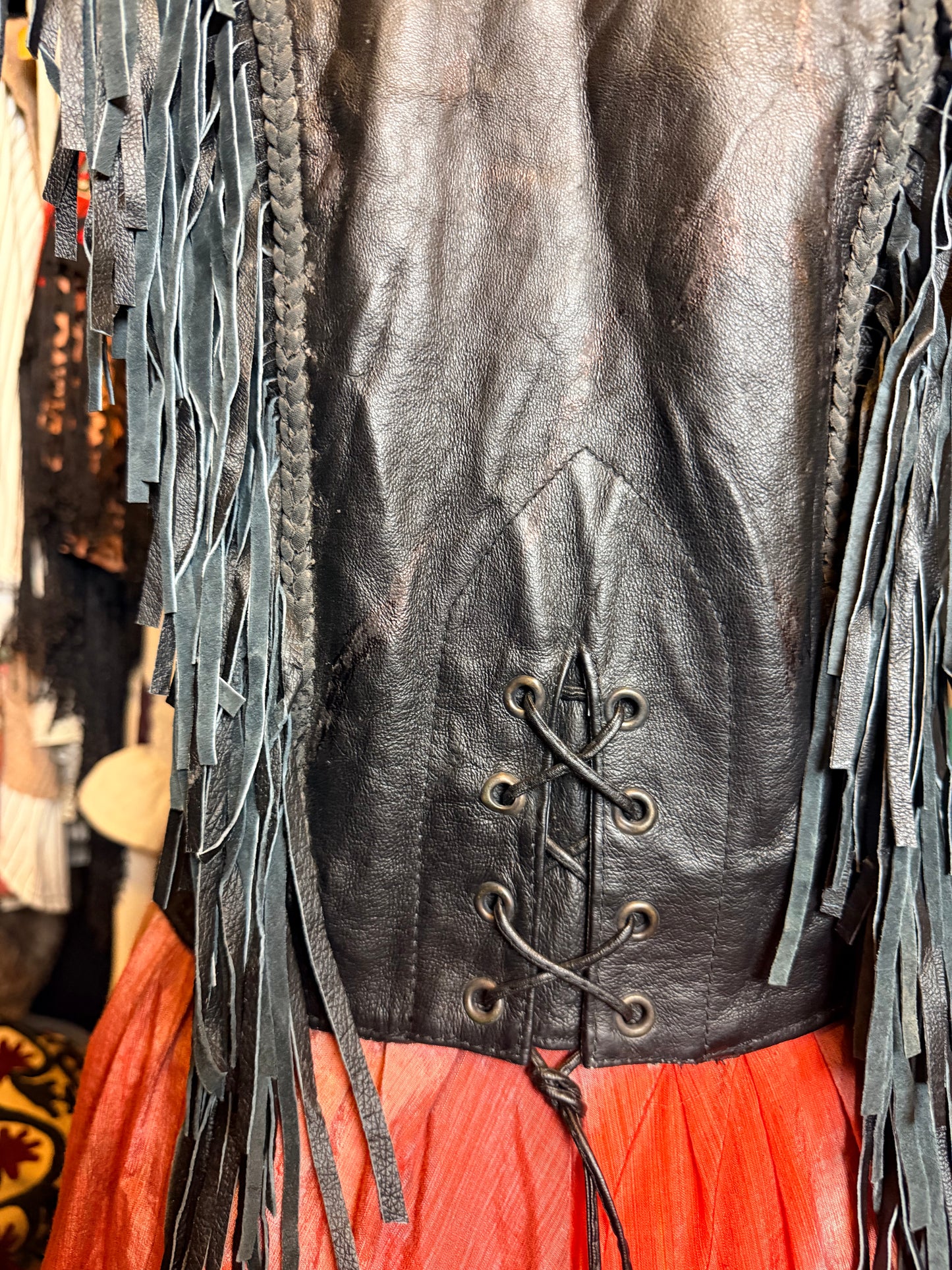 Leather vest