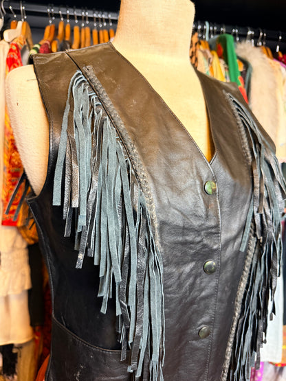 Leather vest