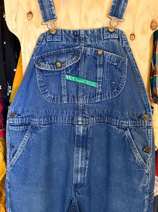 Vintage Denim Workwear Overalls