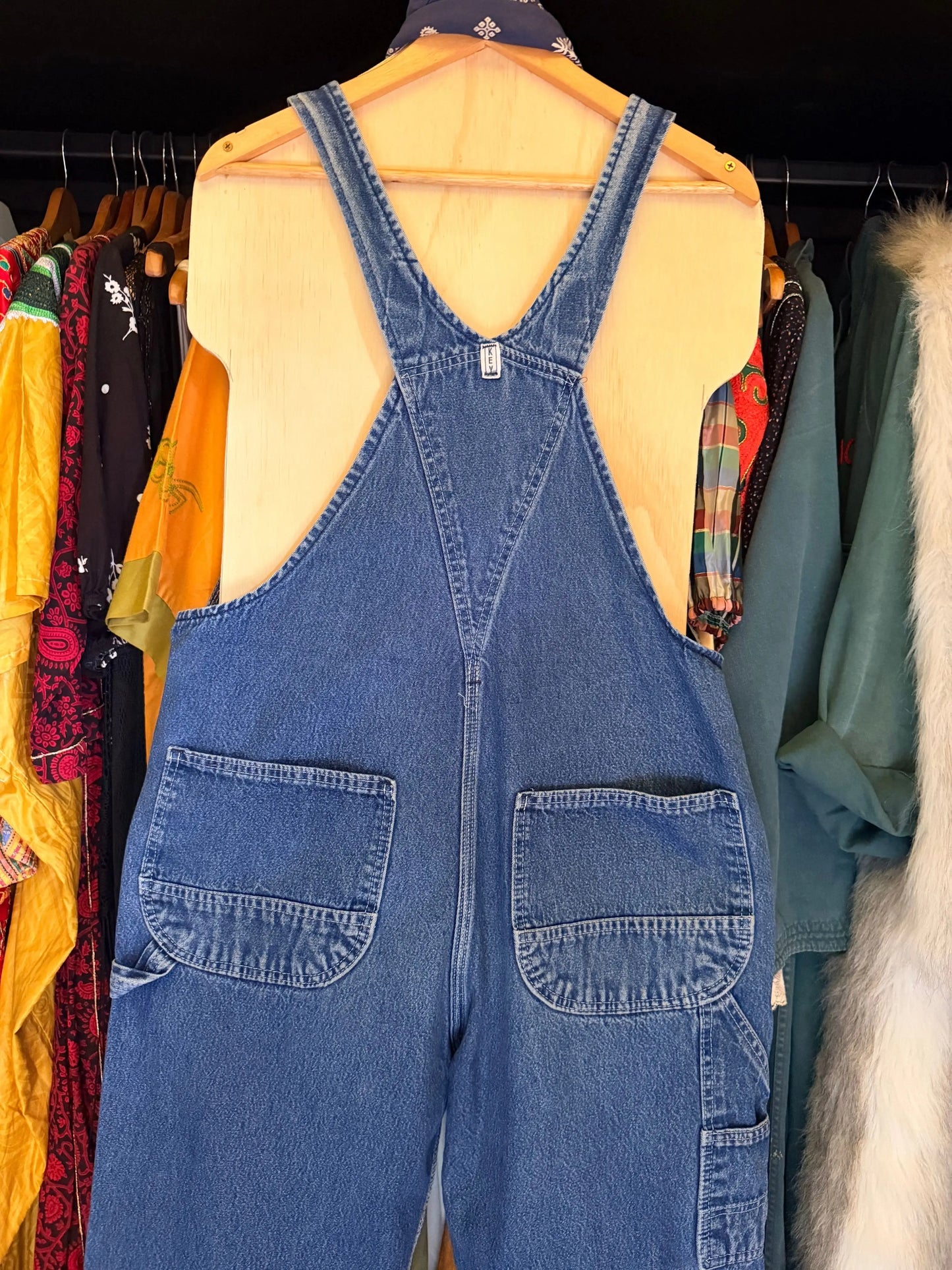 Vintage Denim Workwear Overalls