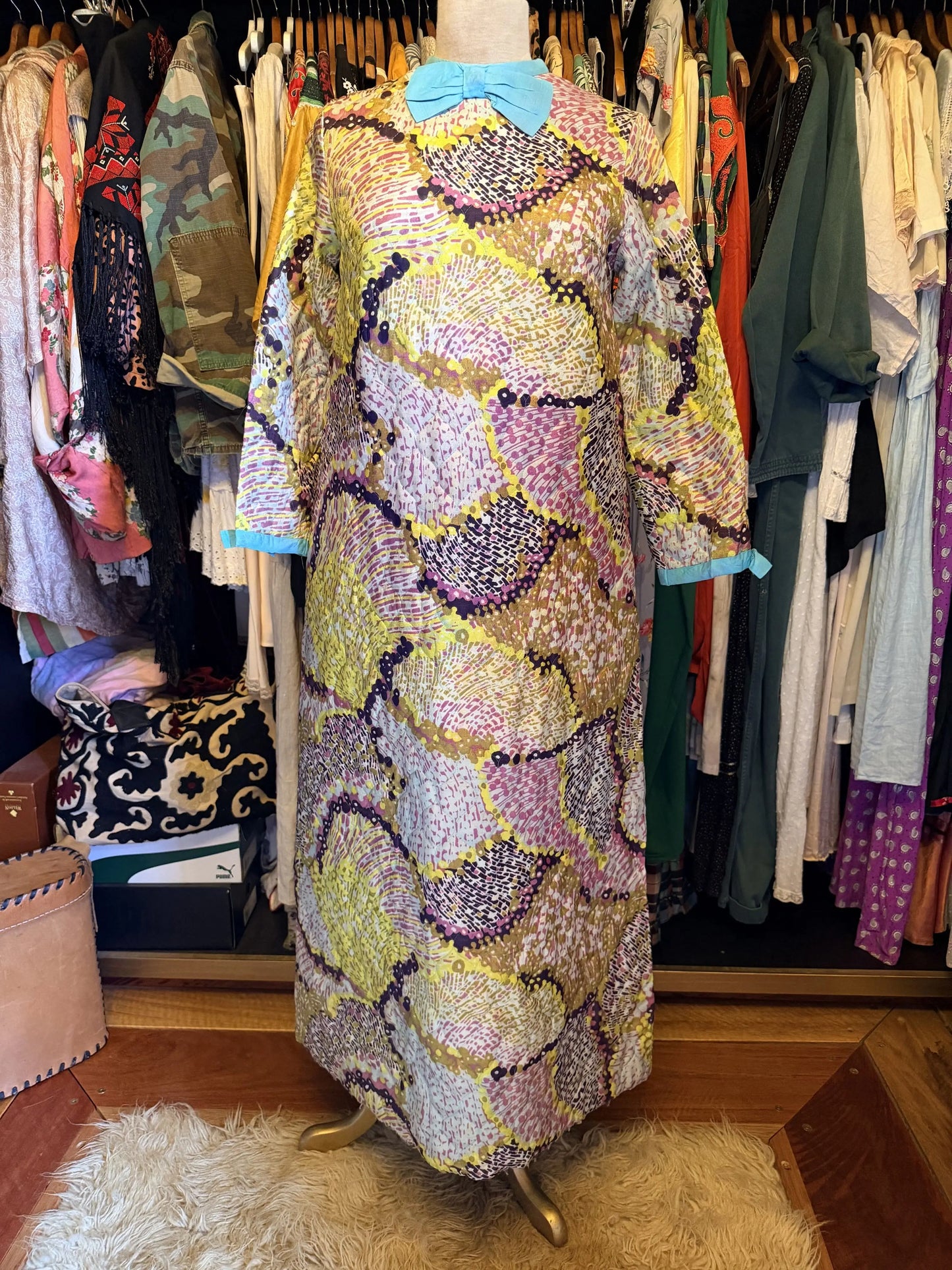 Vintage 60s Full Length Dress